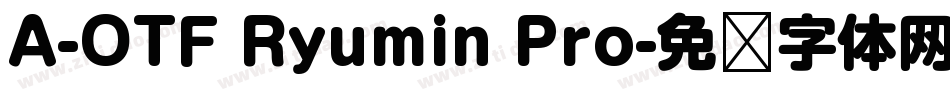 A-OTF Ryumin Pro字体转换